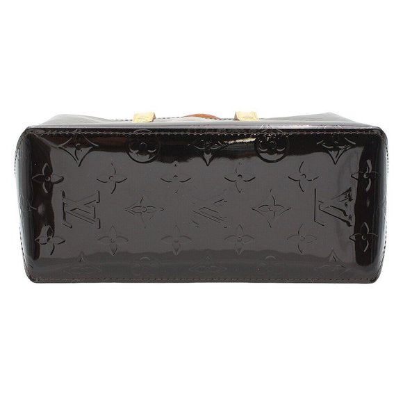 SALE! Vintage Louis Vuitton Houston Black Vernis Leather Logo Shoulder Bag Tote - Picture 7 of 14